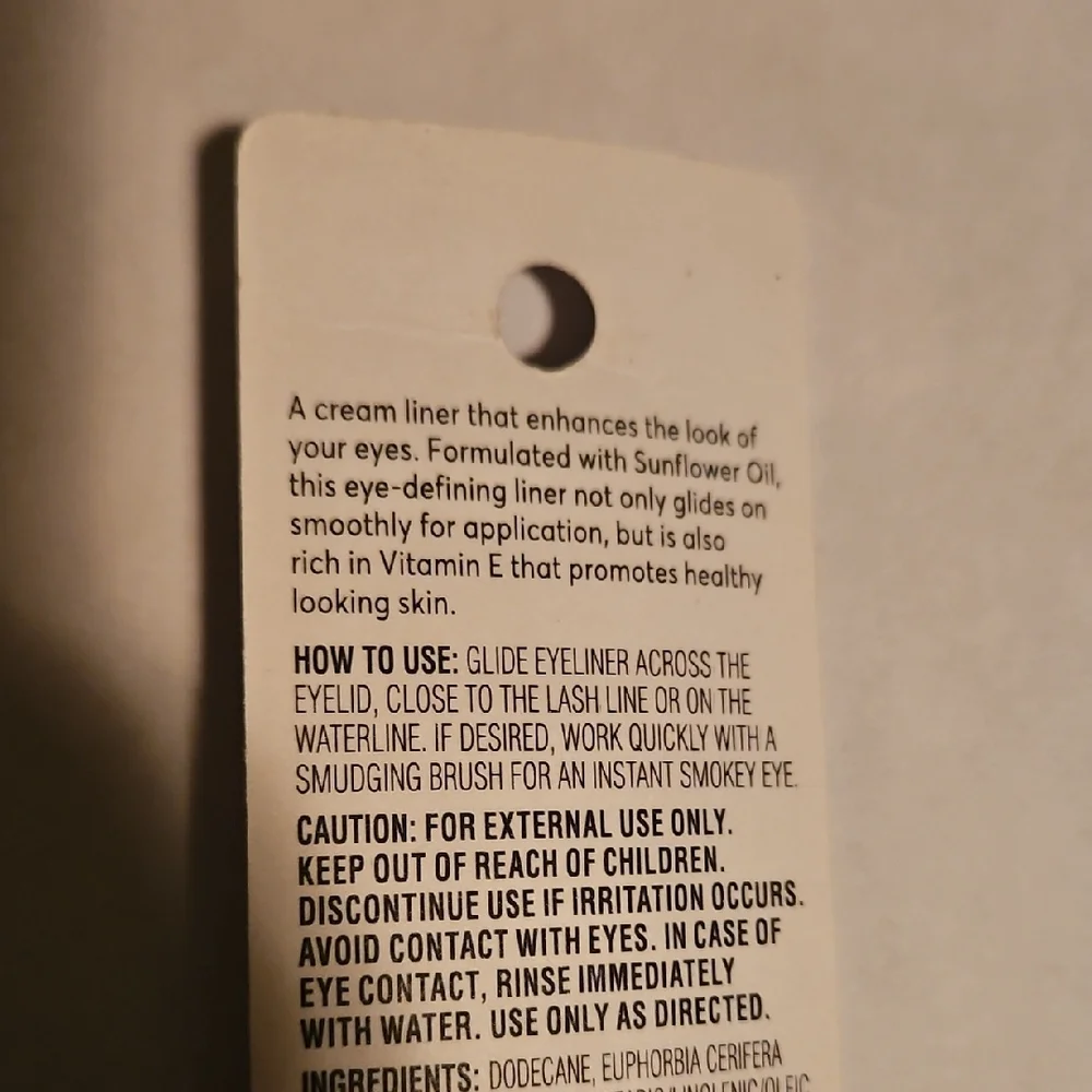 found. Brown Eye Defining Cream Liner With Sunflower Oil NIP
